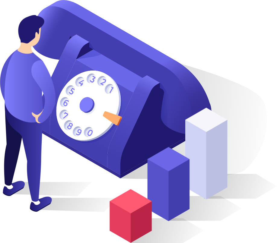 Hombre mirando un telefono