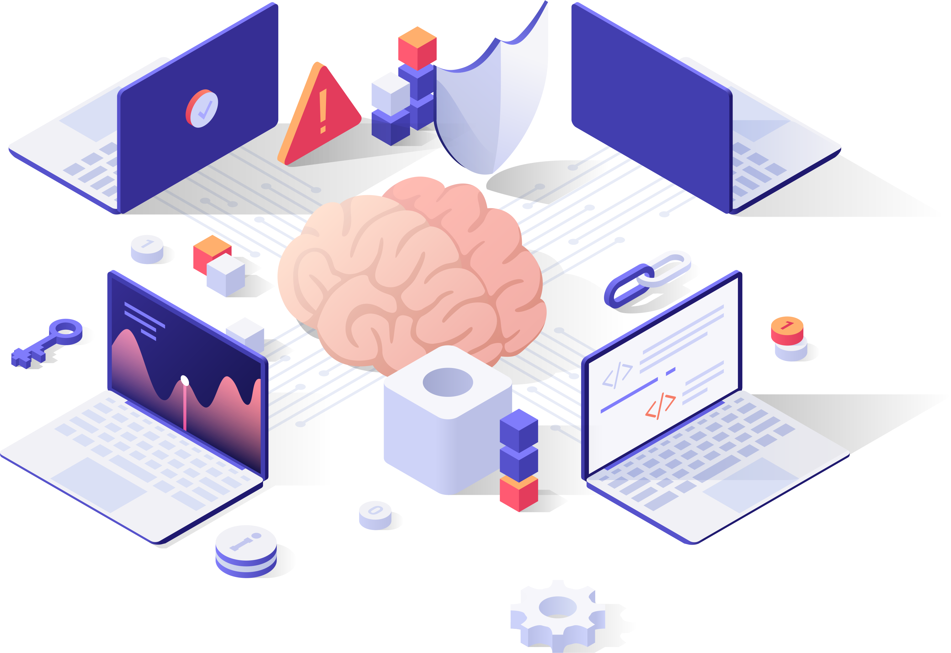 Inteligencia artificial extrayendo datos de fuentes heterogeneas