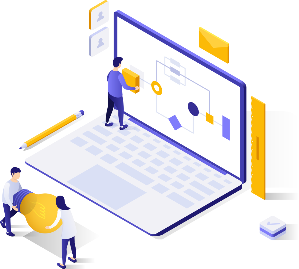 Equipo de ingenieros desarrollando software a medida
